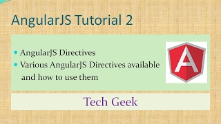 AngularJS Tutorial 2 | Angular Directive