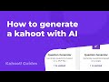 How to generate a kahoot with AI