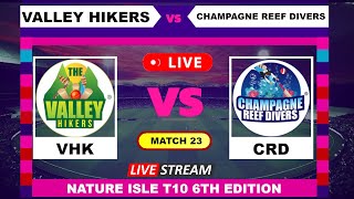 VHK vs CRD  Live Cricket | Nature Isle T10 6th Edition English Commentary