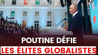 POUTINE : LA RUSSIE CONTRE LA PERVERSION DES VALEURS ET L'IMPOSITION DES NORMES GLOBALISTES