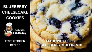 Blueberry Cheesecake Cookies Hack Made With Jiffy Muffin Mix | Your New Favorite Cookie Recipe