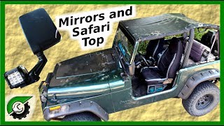 Bestop Safari Top and Mirror Relocation