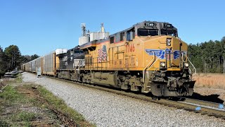 HD: UP 7746 leads NS Train 298 in Waco, GA