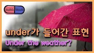 [영어 표현] under를 모두 알아보다! under the weather