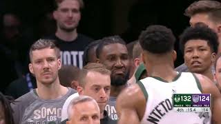 Brook Lopez and Trey Lyles get into massive fight Monday night