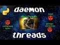 Python daemon threads 😈