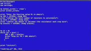 PERL while loop example