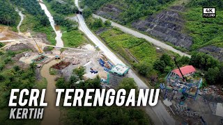 ECRL Terengganu: Kertih - East Coast Rail Link (ECRL) / Laluan Rel Pantai Timur Progres Terkini (4k)