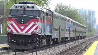 Metra 174 departs Central St Evanston