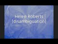 Helen Roberts (disambiguation)