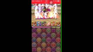 【パズドラ】第19回チャレンジダンジョンLV9 覚醒ラー