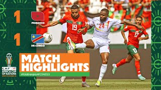 HIGHLIGHTS | Morocco 🆚 DR Congo | ملخص مباراة المغرب والكونغو الديمقراطية #TotalEnergiesAFCON2023