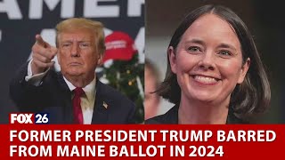 Controversy surrounds Maine's decision to exclude Trump from 2024 ballot