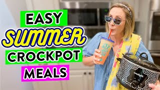 EASY CROCKPOT MEALS You Need to Make This SUMMER! // Family Dinners That Won't Heat Up Your Kitchen!