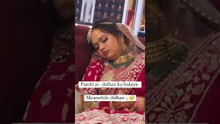 Viral Video: Bride Falls Asleep While Waiting For Phera Ceremony To Begin #shorts