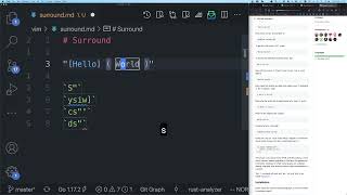 VS Code 学 VIM :surround