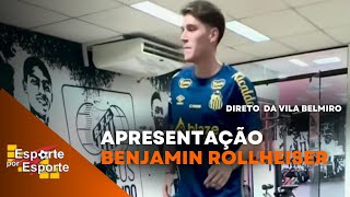 APRESENTAÇÃO DE BENJAMIN ROLLHEISER AO VIVO NO ESPORTE POR ESPORTE