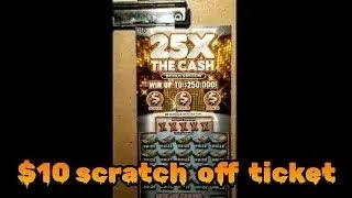 25X THE CASH !! bonus edition !! $10 MAINE scratch off ticket