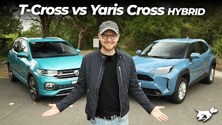 Toyota Yaris Cross vs Volkswagen T-Cross 2021 comparison review | Chasing Cars
