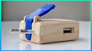 🔥Transformé Mi CARGADOR USB en un CARGADOR de MADERA con un ACCESORIO EXTRA!!! | Pablo Arroyo