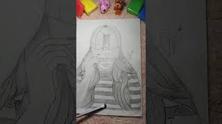 BTS Girl Sketching 💜😨 #bts #saranghae #shorts #shortsvideo #drawing #sketch #btsarmy #btsshorts