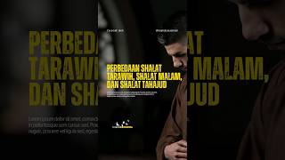 Perbedaan Shalat Tarawih, Shalat Malam, dan Shalat Tahajud | Ustadz Khalid Basalamah