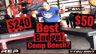 Tru Grit Power Bench  Review - Cheap Comp Bench Under $100? - Rep Fitness FB5000 - Features \u0026 Value