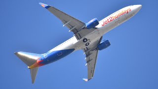 (4K) Double Go-Around Jet2 \u0026 Ryanair 737-8 | Emirates A380 Wake Turbulence | Manchester Airport 2022