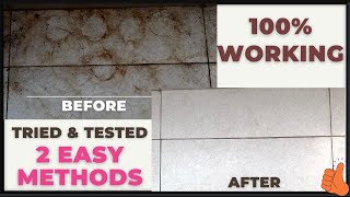 How to remove Tile stains in 5 minutes|2 methods| Balcony tiles| Bathroom tiles|Pot stain|Rust stain