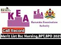 KEA - Bsc Nursing, BPO, BPT, AHS Merit List 2021 | Today Evening Out!? | EDUnews Karnataka