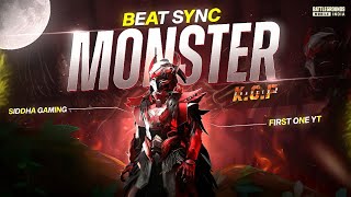 KGF 2 - Monster Song Best Beat Sync Montage | Ft. @FirstOneYT |  PUBG BGMI Beat Sync |