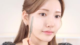 sub) 메이크업샵 스파츌라로 투명 베이스 메이크업 하는법🤭 (ft.약간의 ASMR, 랑벨)