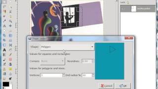Gimp script path shape creator