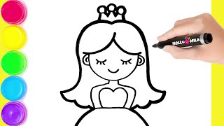 How to Draw Eyes, Princess, Shoes and Flowers | Drawing Tutorial Art