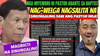 MGA MIYEMBRO ni PASTOR ABANTE sa BAPTIST MAGWELGA at NAGSALITA NA! ABANTE di DAW TOTOO ang SINASABI!