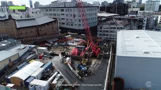 CRL Link Alliance Karangahape Station Drone Footage June 2021