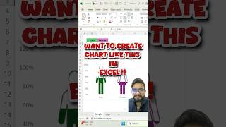 Want to Create Chart Like this in Excel‼️Learn How to Create #excel #exceltips #exceltricks #shorts