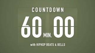 60 Minutes Countdown Timer Flip clock 🎵 / +HIP HOP BEATS