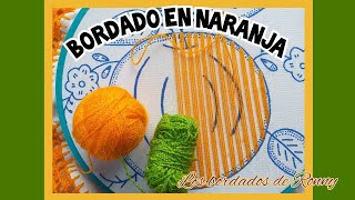 Bordado en NARANJA |Los Bordados de Ronny