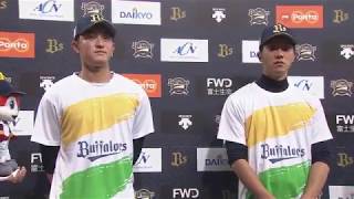 2018年6月17日 オリックス・武田選手・田嶋投手ヒーローインタビュー