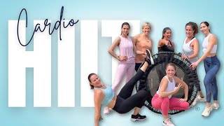 🔥20 MIN HIIT Rebounder - Trampoline Workout | At Home Fat Burning CARDIO | Intermediate NO REPEAT