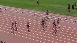 女子3年100m_準決勝1組_2019年度第48回春季札幌中学陸上20190518