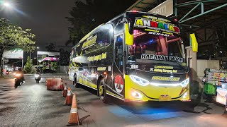 Sensasi naik Luragung ANDALAS mlm Minggu Bekasi-Cirebon ramai pelari Bus AKAP🔥aktor Cipali