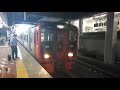 【博多駅・813系・快速】813系rm１００１＋rm1102快速久留米行発車シーン