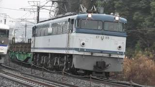 JR貨物 EF65 115号機(岡) 臨時貨物列車8867レ 前空～大野浦 2011.2