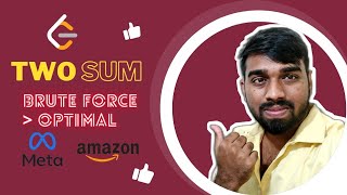 LeetCode | 1.Two Sum | Tamil | Java | HashMap