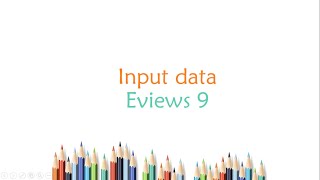 Error Correction Model || Part 1 || Input Data Pada Eviews || Statistika Penelitian 12-13 ||