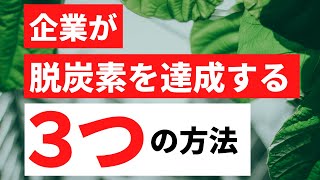 企業が脱炭素を達成するための3つ方法を解説！