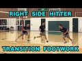 Right Side Hitter TRANSITION FOOTWORK - Volleyball Tutorial