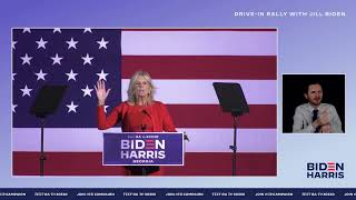 Dr. Jill Biden is LIVE at a Drive-In Rally in Savannah, Georgia | Joe Biden For President 2020